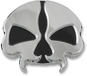 0703-0785 - DRAG SPECIALTIES Gas Cap - Vented Split Skull - Chrome 78048