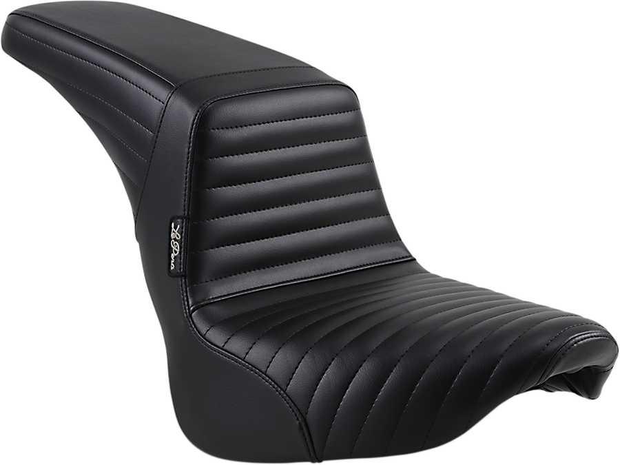 0802-1321 - LE PERA Kickflip Seat - Pleated - Black - Softail '18-'21 LYB-590PT