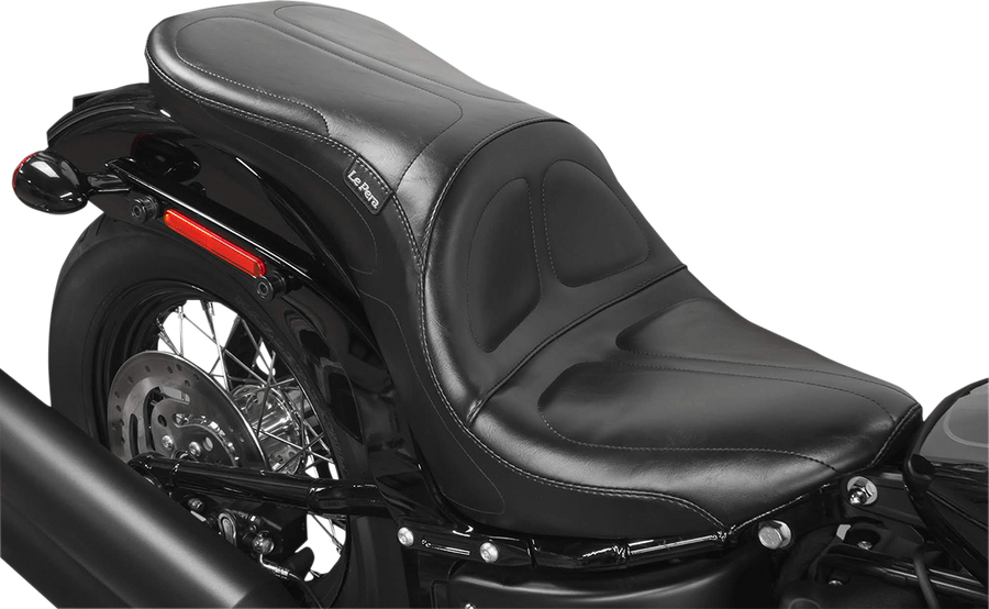 0802-1333 - LE PERA Maverick Seat - Without Backrest - Stitched - Black - FL '18-'22 LYX-910