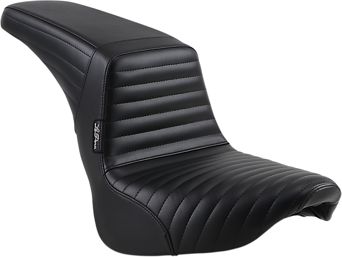 0802-1331 - LE PERA Kickflip Seat - Pleated - Black - Softail '18-'21 LYX-590PT