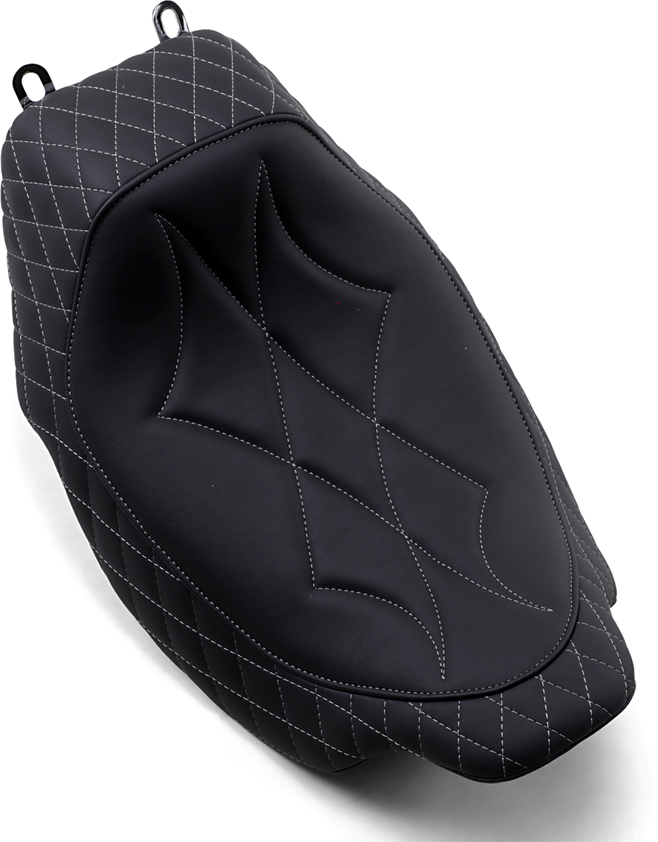 0801-1186 - MUSTANG Revere Solo Seat - Diamond - Gray Stitched 75130GM