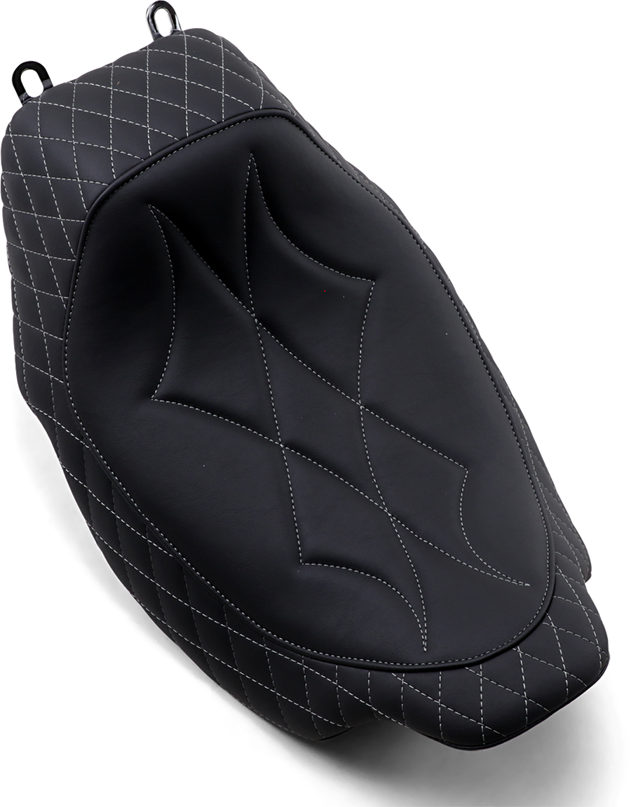 0801-1186 - MUSTANG Revere Solo Seat - Diamond - Gray Stitched 75130GM