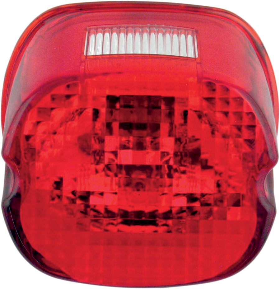 DRAG SPECIALTIES Laydown Taillight Lens - Red 12-0402C