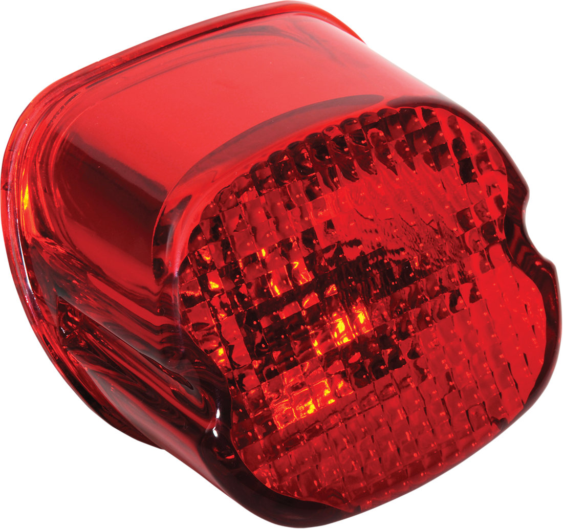 0902-6321 DRAG SPECIALTIES Taillight Lens - Bottom Tag Window - Red 12-0402D