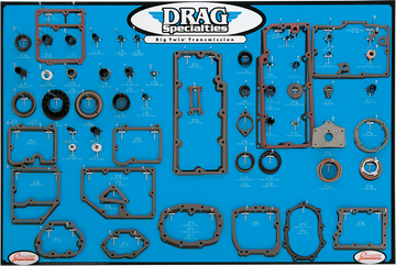 0934-0287 - DRAG SPECIALTIES Trans Gasket Display - Big Twin 0934-0287