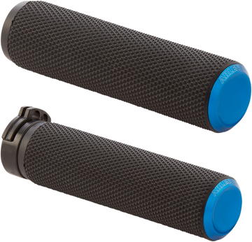 0630-2593 - ARLEN NESS Grips - Knurled - Cable - Blue 07-335