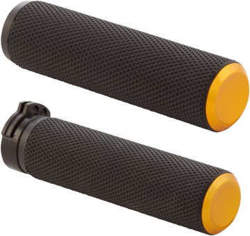 0630-2598 - ARLEN NESS Grips - Knurled - TBW - Gold 07-347