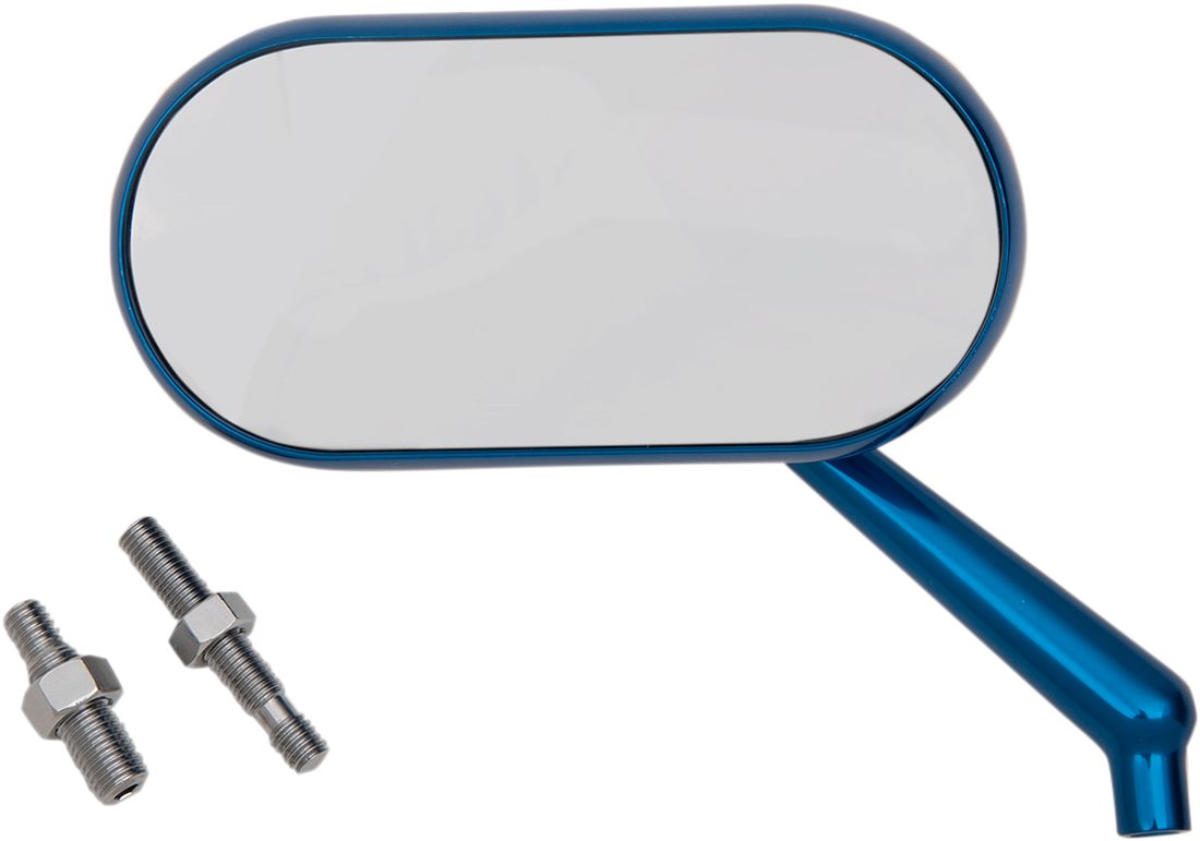 0640-1396 - ARLEN NESS Oval Mirror - Blue - Left 13-174