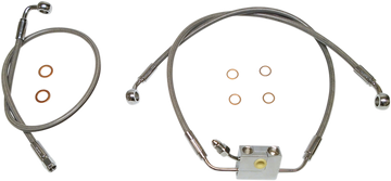 1741-5866 - MAGNUM Brake Line - XR - Dual Disc - ABS - Stainless Chrome SSC1335-22