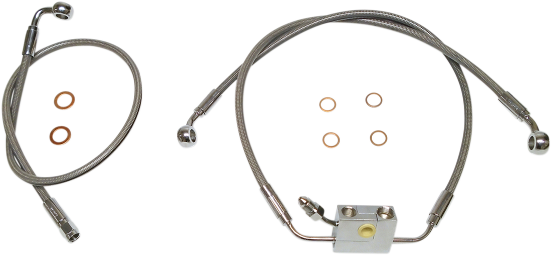 1741-5870 - MAGNUM Brake Line - XR - Dual Disc - ABS - Stainless Chrome SSC1335-32