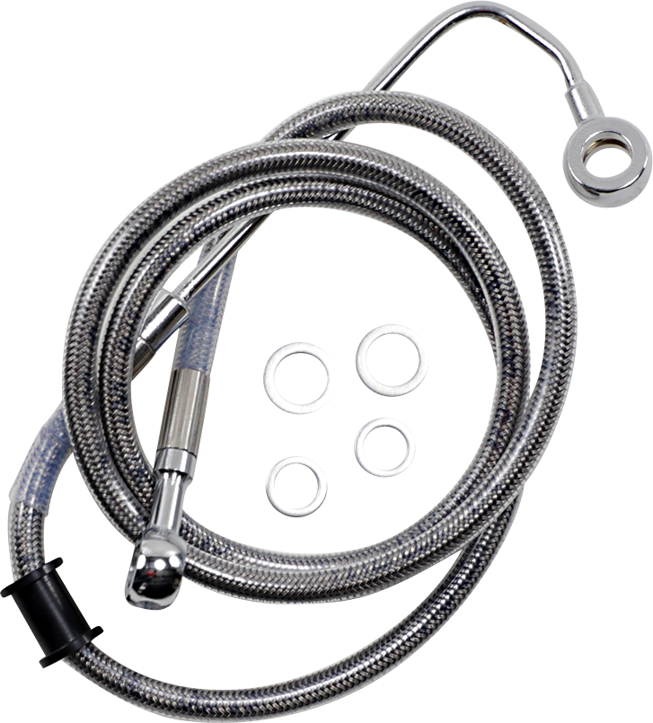 1741-5758 - DRAG SPECIALTIES Brake Line - +8" - Stainless Steel - '15-'17 Softail 618299-8