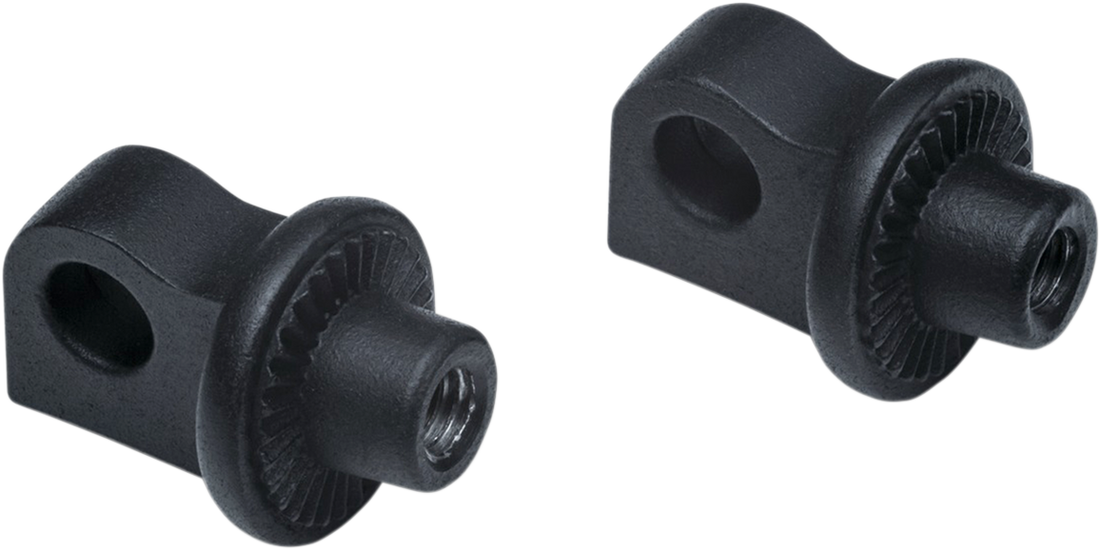 1620-1954 - KURYAKYN Splined Adjustable Peg Adapters - Black 6775