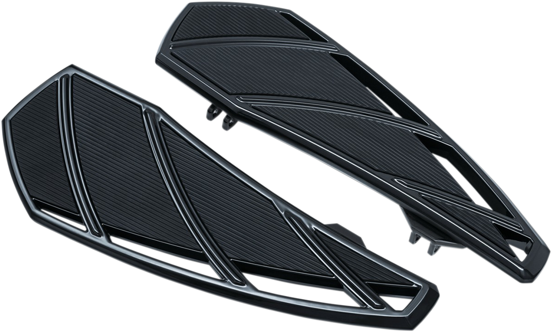 1621-0932 - KURYAKYN Phantom Driver Floorboards - Gloss Black -  Touring '83-'21 5793
