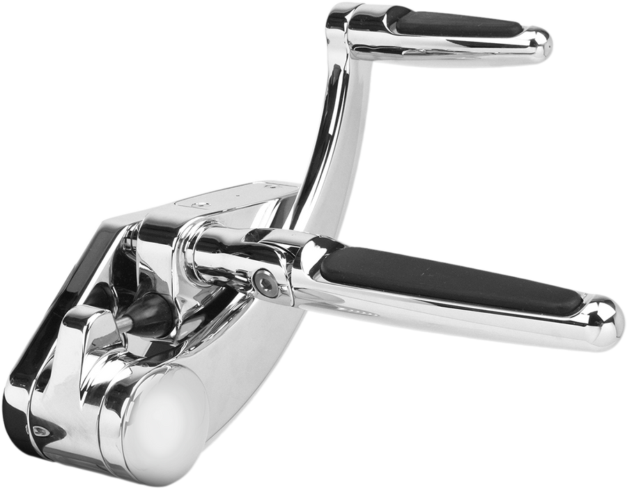 1622-0538 - HAWG HALTERS Forward Control - '18+ Softail - Chrome - Standard - Folding Rubber Inlay Pegs - Solid Lever FCK-S18C-FR