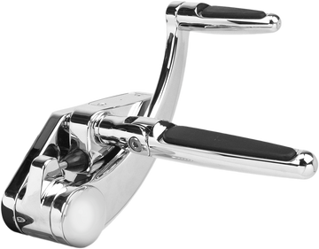 1622-0539 - HAWG HALTERS Forward Control - '18+ Softail - Chrome - Standard - Folding Rubber Inlay Pegs - Slotted Levers FCK-S18C-FR-S