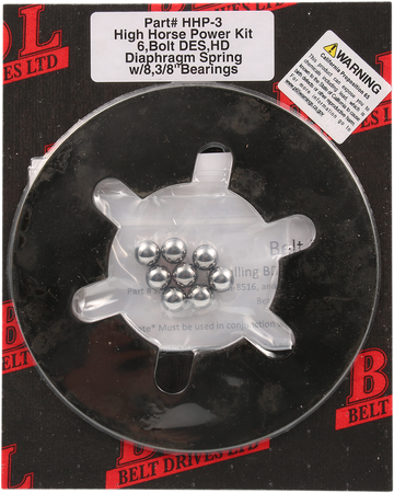 BELT DRIVES LTD. Diaphragm Spring Plate - 3/8" bearings (8) HHP-3