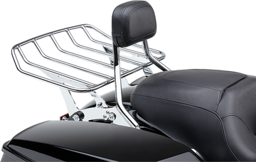 1501-0633 - COBRA Detachable Backrest - Chrome - Short - FLH/FLT 602-2200