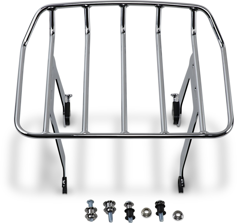 1510-0487 - COBRA Detachable Solo Rack - FLHC - Chrome 602-2614