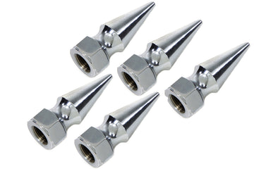 6902-5 - Chrome Pike Nut Fine 1/4 -28 Thread