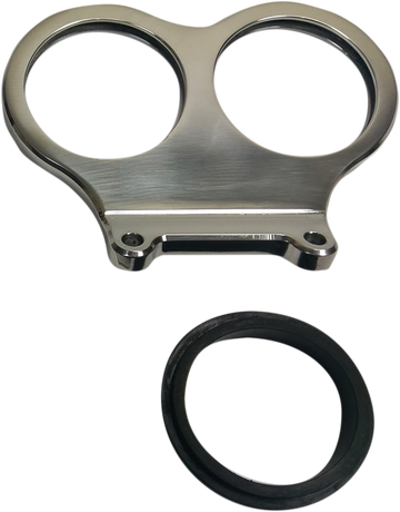 2210-0539 - CYCLE PERFORMANCE PROD. Dual mini gauge bracket - Straight Bars - 2.4" or 2-5/8" CPP/9080MD