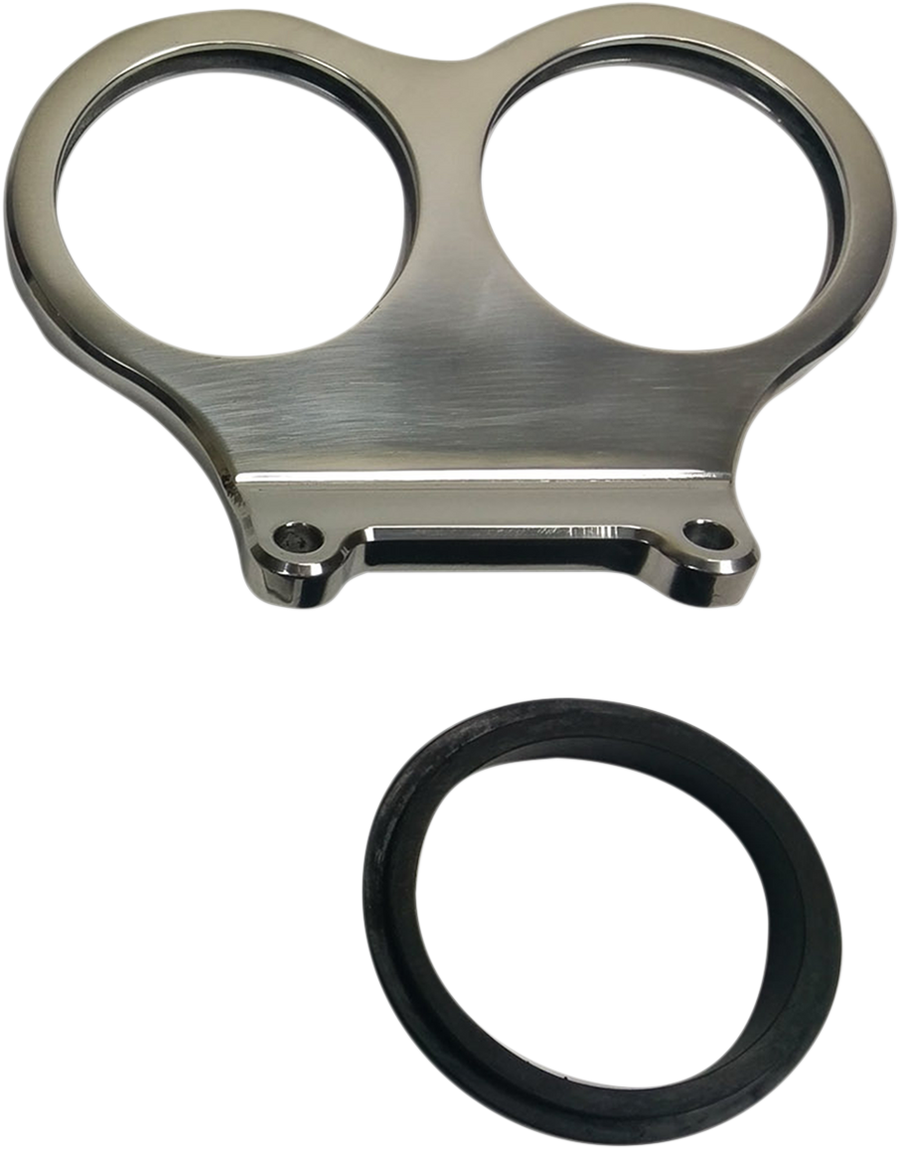 2210-0539 - CYCLE PERFORMANCE PROD. Dual mini gauge bracket - Straight Bars - 2.4" or 2-5/8" CPP/9080MD