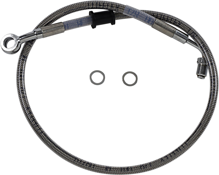 1741-5788 - DRAG SPECIALTIES Brake Line - Front (Upper) - Stainless Steel 618620