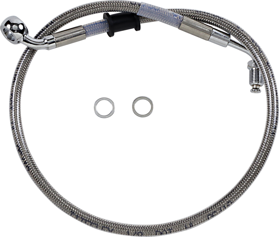 1741-5813 - DRAG SPECIALTIES Brake Line - +2" - Stainless Steel - '18-'21 Softail 618604-2