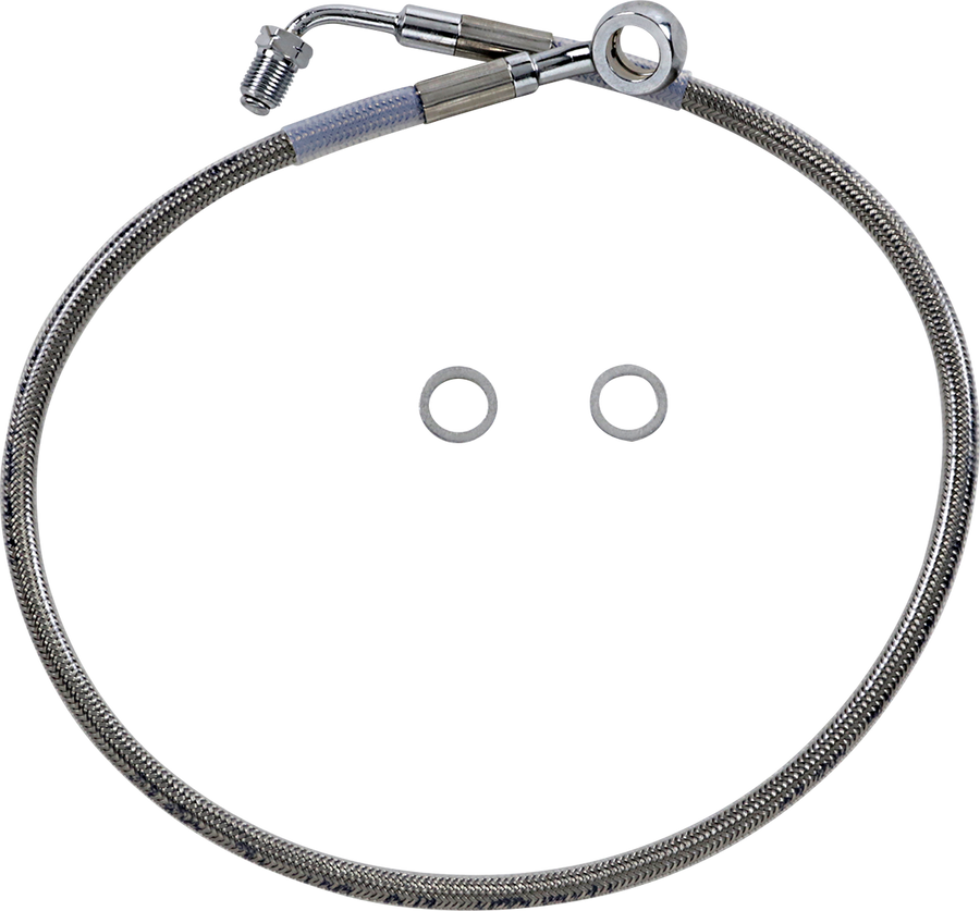 1741-5826 - DRAG SPECIALTIES Brake Line - +4" - Stainless Steel - '18-'22 Softail 618631-4