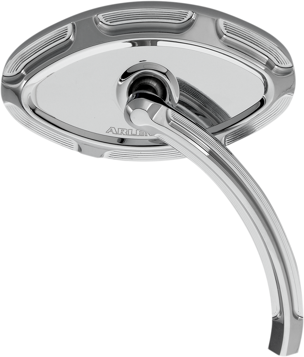 0640-0758 - ARLEN NESS Cats Eye Forged Billet Mirror - Chrome - Right 13-133