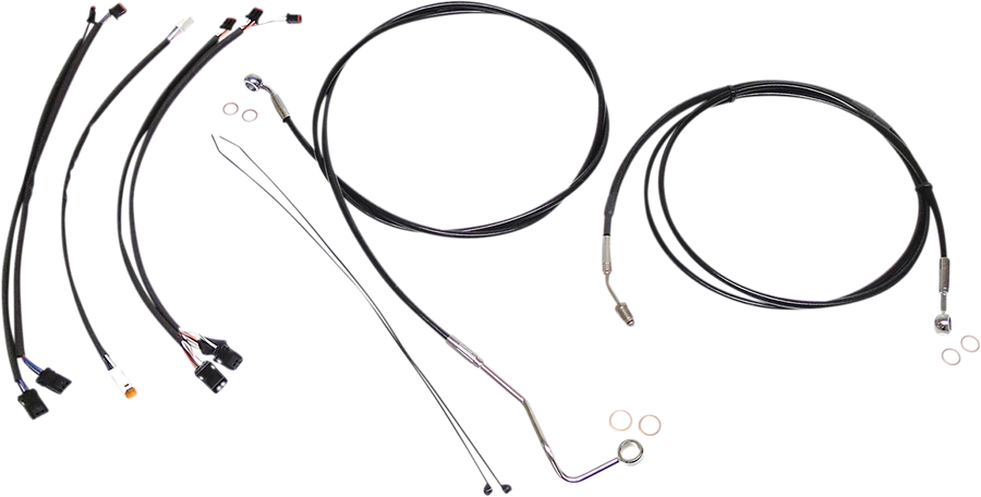0662-0675 - MAGNUM Control Cable Kit - XR - Black/Chrome 489421