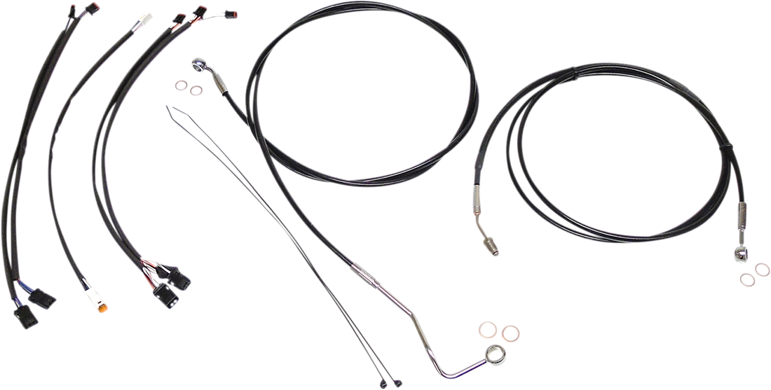 0662-0676 - MAGNUM Control Cable Kit - XR - Black/Chrome 489422