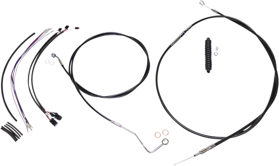 0662-0677 - MAGNUM Control Cable Kit - XR - Black/Chrome 489491