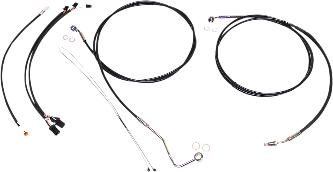 0662-0693 - MAGNUM Control Cable Kit - XR - Black/Chrome 489851