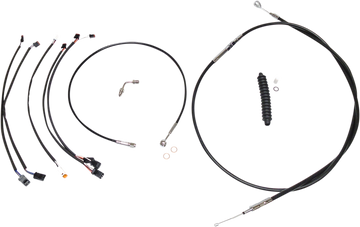 0662-0709 - MAGNUM Control Cable Kit - XR - Black/Chrome 489962