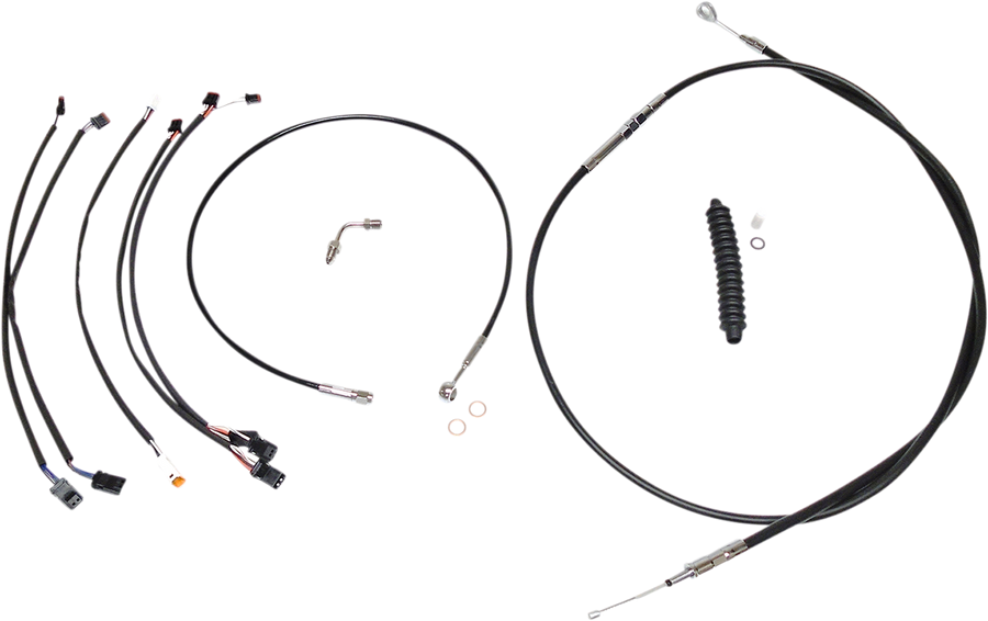 0662-0709 - MAGNUM Control Cable Kit - XR - Black/Chrome 489962