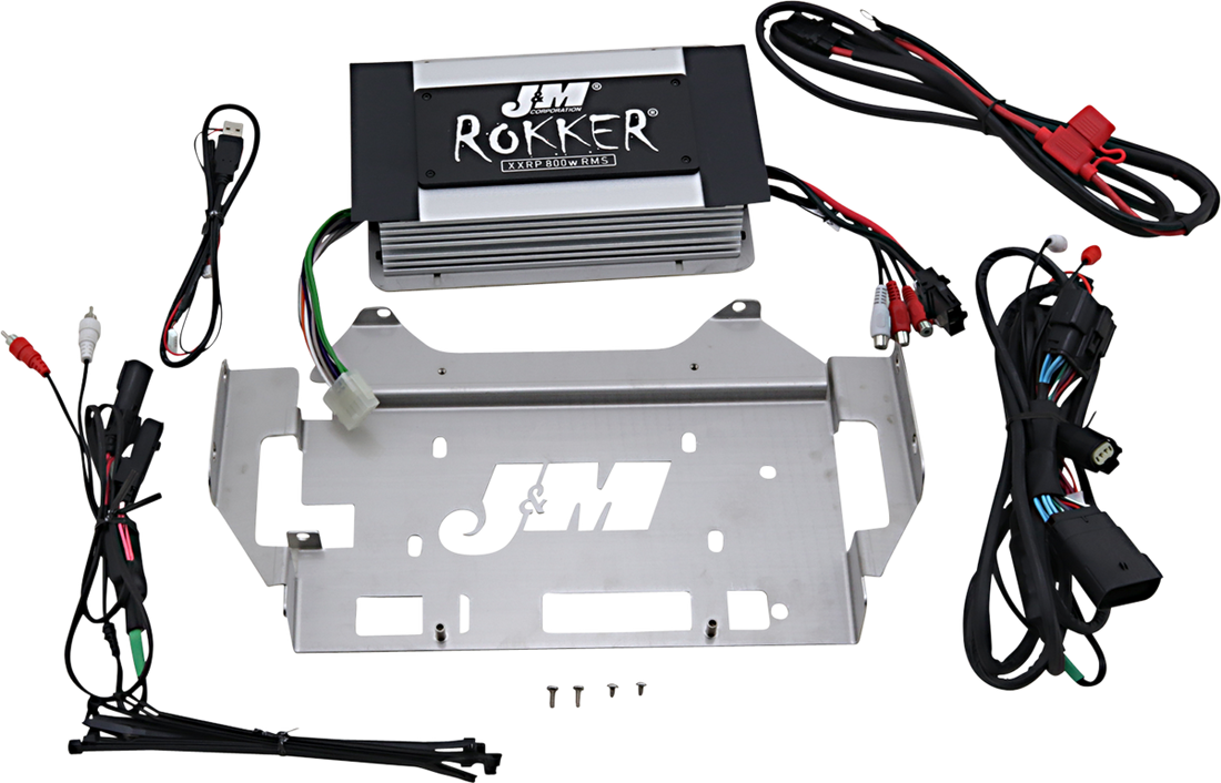 4405-0636 - J & M 800w 4-Channel Rokker Amplifier - '14+ FLHT JAMP-800HC14ULP
