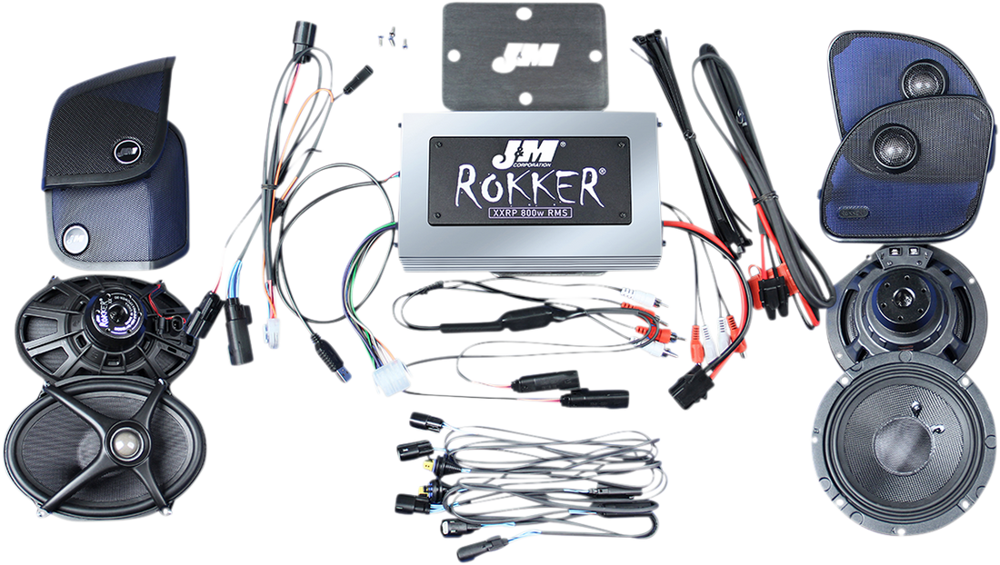 4405-0641 - J & M 800w 4-Speaker/Amp Install Kit - '14-'20 FLTR XXRK800SP415RCS