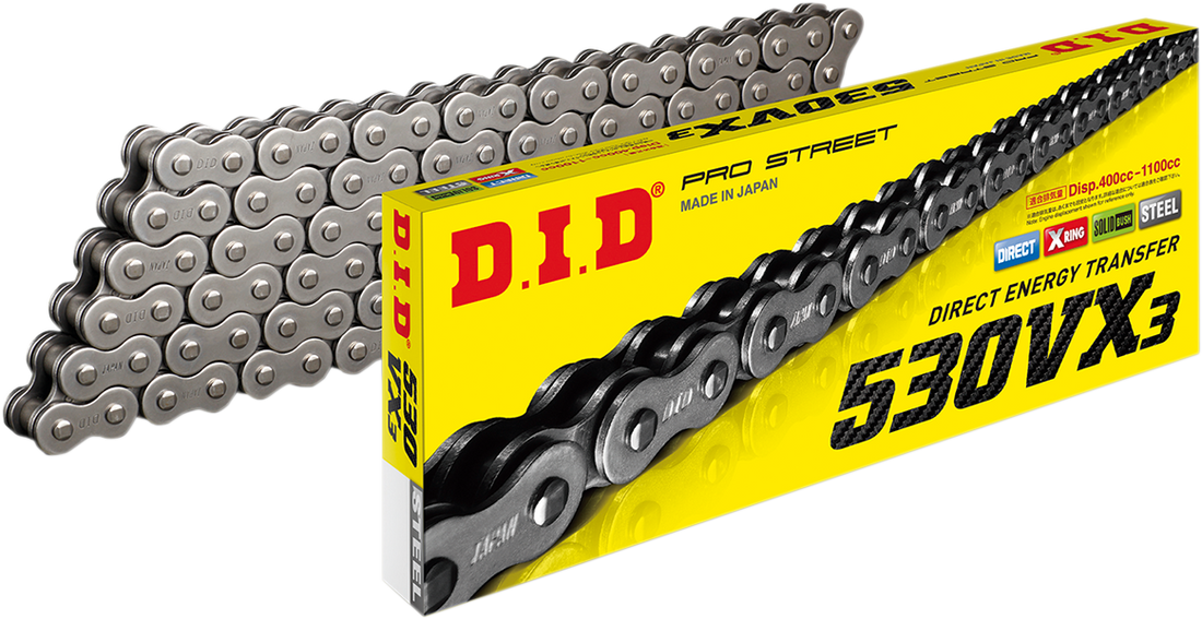 DID 530 VX3  - Chain - Natural - 106 Links 530VX3X106ZB