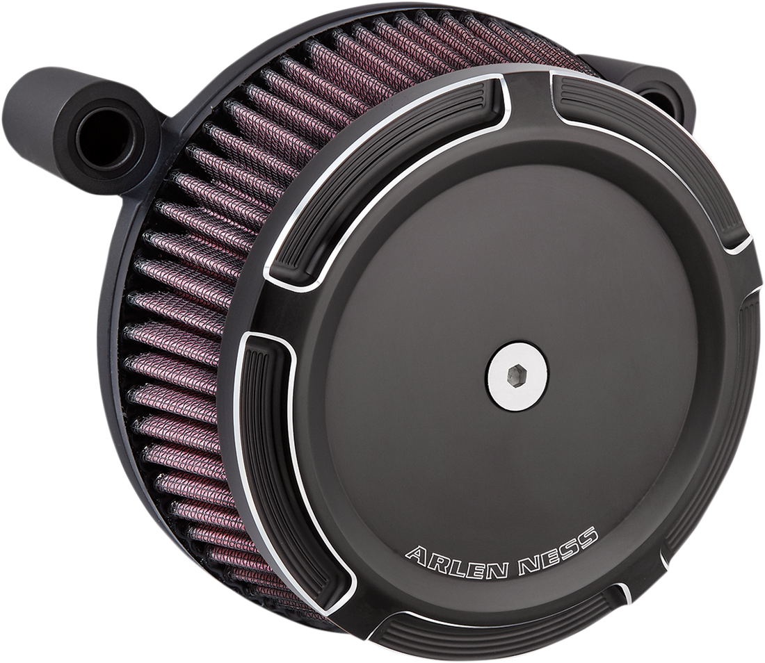 1010-2070 - ARLEN NESS Beveled Synthetic Stage-1 Air Cleaner - Black 50-840
