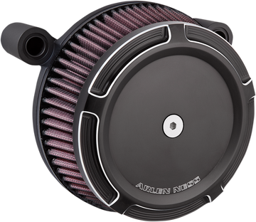 1010-2071 - ARLEN NESS Beveled Synthetic Stage-1 Air Cleaner - Black 50-841