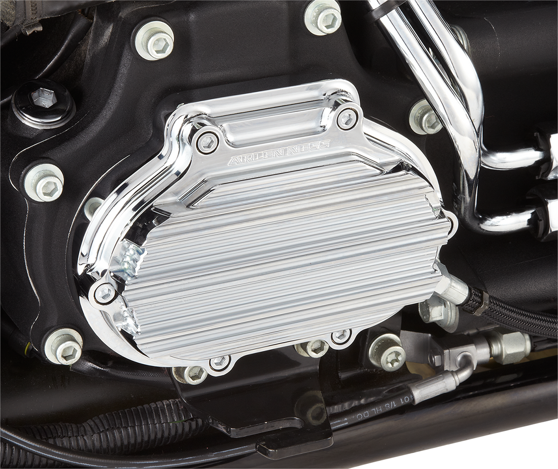 1105-0107 - ARLEN NESS Transmission Side Cover - Chrome - Cable 03-812
