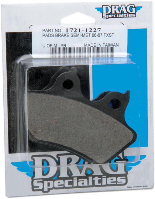 1721-1227 - DRAG SPECIALTIES Semi-Metallic Brake Pads - Rear B16-0922SCP
