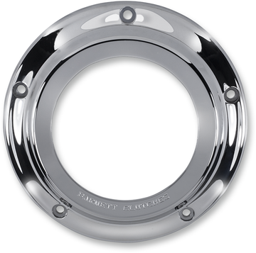 1107-0540 - BARNETT Derby Cover - Chrome/Clear - '15-'22 Big Twins - For Narrow Primary 343-30-43015