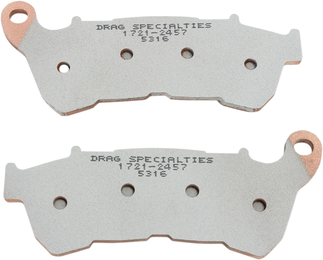 1721-2457 - DRAG SPECIALTIES Sintered Brake Pads - Sportster HDP536