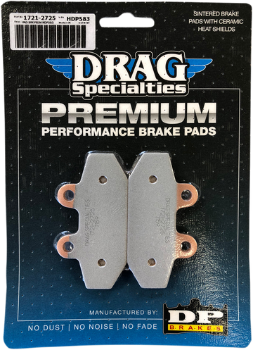 1721-2725 - DRAG SPECIALTIES Sintered Metal Brake Pads - Softail HDP583