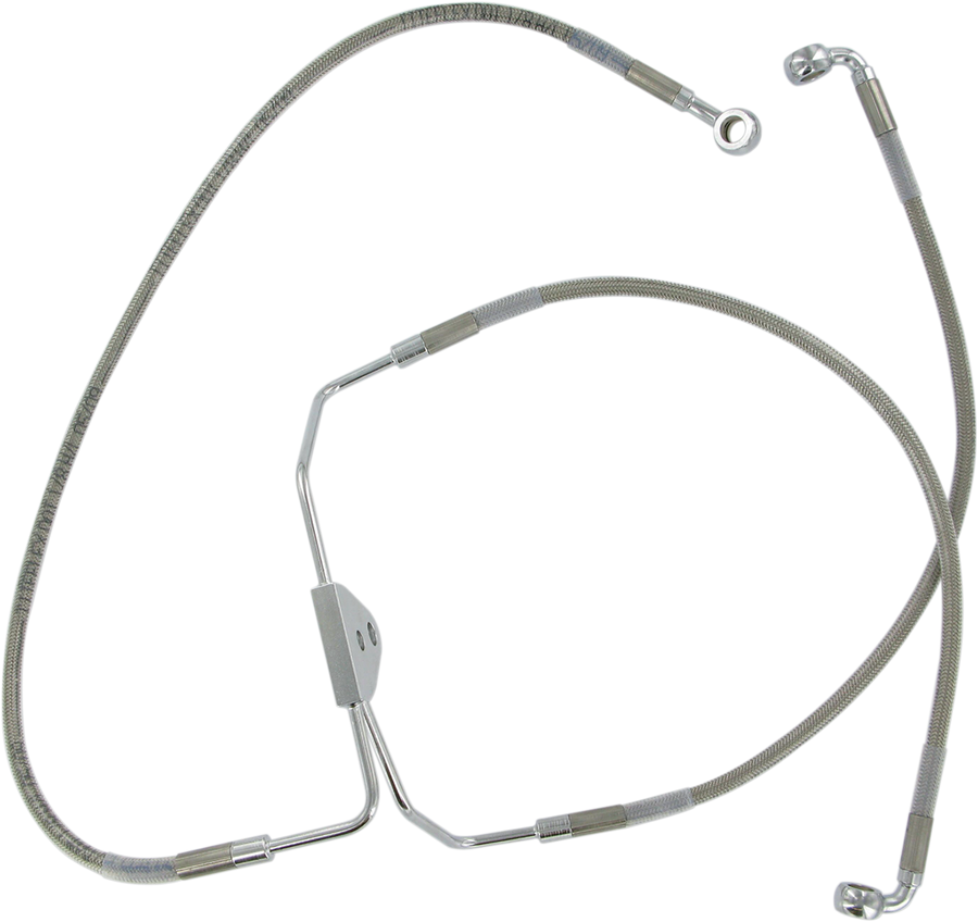 1741-1794 - DRAG SPECIALTIES Brake Line - Front (Lower/Upper) - Stainless Steel 620085