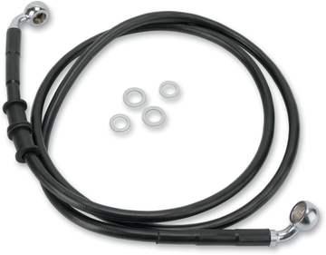 1741-2594 - DRAG SPECIALTIES Brake Line - Front - Black - +4" - '10-'15 FXDWG 660323-4BLK