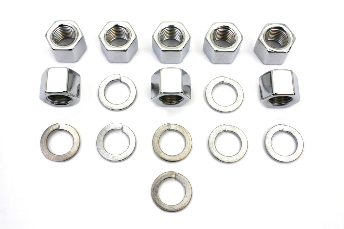 8104-16 - Chrome Cylinder Base Nuts and Washers