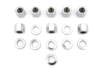 8106-16 - Chrome Stock Cylinder Base Nuts and Washers