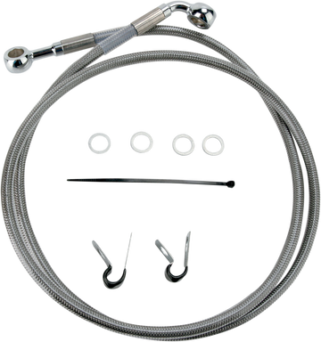 1741-2644 - DRAG SPECIALTIES Brake Line - Front - +2" - Stainless Steel - XL 660310-2